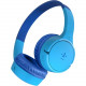 Belkin SOUNDFORM Mini Headset - Stereo - Mini-phone (3.5mm) - Wired/Wireless - Bluetooth - 30 ft - Over-the-ear - Binaural - Ear-cup - Blue AUD001BTBL