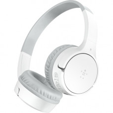 Belkin SOUNDFORM Mini Headset - Stereo - Mini-phone (3.5mm) - Wired/Wireless - Bluetooth - 30 ft - Over-the-ear - Binaural - Ear-cup - White AUD001BTWHCS