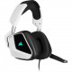 Corsair VOID RGB ELITE USB Premium Gaming Headset with 7.1 Surround Sound - White - Stereo - USB - Wired - 32 Kilo Ohm - 20 Hz - 30 kHz - Over-the-head - Binaural - Circumaural - 5.91 ft Cable - Omni-directional Microphone - White CA-9011204-NA