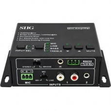 SIIG CE-AU0011-S1 Amplifier - 40 W RMS - 2 Channel - Black CE-AU0011-S1