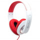 SYBA Multimedia Binaural Design Red / White Headset - 40mm Speaker at 20Hz - 20kHz, Over Head, On Ear CL-AUD63080