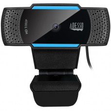 Adesso Cybertrack H5 - 1080P Auto focus high resolution desktop webcam with H.264 data compression - 1080P Auto-focus High Definition - H.264 Advanced Video Compression - 2.1 Megapixel CMOS sensor - Built-in dual microphone - Privacy shutter cover & T
