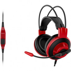 Micro-Star International  MSI DS501 Gaming Headset - Stereo - Mini-phone - Wired - 32 Ohm - 20 Hz - 20 kHz - Over-the-head - Binaural - Circumaural - 6.89 ft Cable DS501 GAMING HEADSET