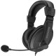 Ergoguys Black Lightweight Headset with Adjustable Mic - Mini-phone (3.5mm) - Wired - 9 Ohm - 10 Hz - 20 kHz - Over-the-head - Ear-cup - 3.94 ft Cable - Omni-directional Microphone - Black EG-55BLK
