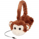 Emerge Technologies ReTrak Retractable Animalz Monkey Headphones - Stereo - Mini-phone - Wired - 32 Ohm - 20 Hz 20 kHz - Gold Plated - Over-the-head - Binaural - Circumaural - 3.20 ft Cable ETAUDFMNKY