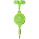 Emerge Earphone - Stereo - Green - Mini-phone - Wired - Earbud - Binaural - Open - 3.90 ft Cable ETAUDIOGRN