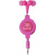 Emerge Earphone - Stereo - Pink - Mini-phone - Wired - Earbud - Binaural - Open - 3.90 ft Cable ETAUDIOPNK