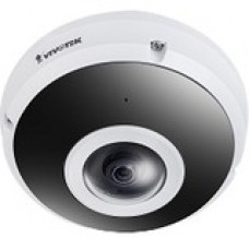 Vivotek FE9380-HV 5 Megapixel Network Camera - Fisheye - 32.81 ft Night Vision - H.265, H.264, MJPEG - 1920 x 1920 - CMOS - Pendant Mount - TAA Compliance FE9380-HV