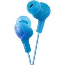 Victor  Of Japan, Limited JVC Gumy Plus HA-FX5-A Earphone - Stereo - Blue - Mini-phone - Wired - 16 Ohm - 10 Hz 20 kHz - Gold Plated Connector - Earbud - Binaural - Open - 3.28 ft Cable HAFX5A