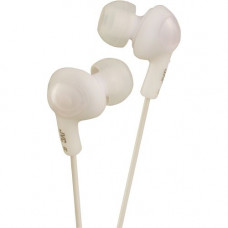 Victor  Of Japan, Limited JVC Gumy Plus HA-FX5 Earphone - Stereo - White - Mini-phone - Wired - 16 Ohm - 10 Hz 20 kHz - Gold Plated Connector - Earbud - Binaural - Open - 3.28 ft Cable HAFX5W