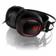 Thermaltake Tt eSPORTS Shock Pro RGB Gaming Headset - Stereo - Mini-phone - Wired - 32 Ohm - 20 Hz - 20 kHz - Over-the-head - Binaural - Circumaural - 6.56 ft Cable - Noise Canceling - Diamond Black HT-HSE-ANECBK-23