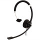 V7 Deluxe Headset - Mono - Mini-phone - Wired - 31.50 Hz - 20 kHz - Over-the-head - Monaural - Supra-aural - 5.91 ft Cable - Echo Cancelling, Noise Cancelling, Omni-directional Microphone - Black, Silver HA401