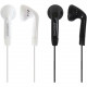 Koss KE7 Earbuds - Stereo - Black, White - Mini-phone - Wired - 16 Ohm - 60 Hz 20 kHz - Earbud - Binaural - In-ear - 4 ft Cable KE7
