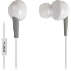 Koss KEB6i Earset - Stereo - White - Mini-phone - Wired - 32 Ohm - 60 Hz - 20 kHz - Earbud - Binaural - In-ear - 3.94 ft Cable KEB6IW