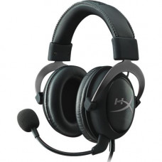 Kingston HyperX Cloud II Headset - Gun Metal - Mini-phone - Wired - 60 Ohm - 15 Hz - 25 kHz - Over-the-head - Binaural - Circumaural - 3.28 ft Cable - Condenser Microphone - Noise Canceling KHX-HSCP-GM