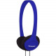 Koss KPH7 Headphone - Stereo - Blue - Wired - 32 Ohm - 80 Hz 18 kHz - Over-the-head - Binaural - Supra-aural - 4 ft Cable KPH7B