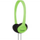 Koss KPH7 On-Ear Headphones - Stereo - Green - Wired - 32 Ohm - 80 Hz 18 kHz - Over-the-head - Binaural - Supra-aural - 4 ft Cable KPH7G
