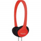 Koss KPH7 On-Ear Headphones - Stereo - Red - Wired - 32 Ohm - 80 Hz 18 kHz - Over-the-head - Binaural - Supra-aural - 4 ft Cable KPH7R