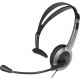 Panasonic KX-TCA430 Headset - Mono - Sub-mini phone - Wired - Over-the-head - Monaural - Semi-open - 4 ft Cable KX-TCA430