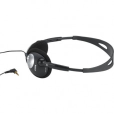 Bosch LBB 3443 Lightweight Headphones - Stereo - Charcoal, Silver - Mini-phone (3.5mm) - Wired - 32 Ohm - 50 Hz 20 kHz - Gold Plated Connector - Over-the-head - Binaural - Supra-aural - 4.27 ft Cable LBB3443/00