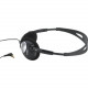 Bosch LBB 3443 Lightweight Headphones - Stereo - Charcoal, Silver - Mini-phone (3.5mm) - Wired - 32 Ohm - 50 Hz 20 kHz - Gold Plated Connector - Over-the-head - Binaural - Supra-aural - 4.27 ft Cable LBB3443/00