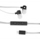 Urban Factory Earphones With Lightning Connector - Stereo - White - Lightning Connector - Wired - Earbud - Binaural - In-ear - 3.94 ft Cable LEA02UF