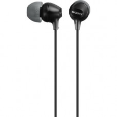 Sony Fashion Color EX Series Earbuds - Stereo - Black - Mini-phone - Wired - 16 Ohm - 8 Hz 22 kHz - Gold Plated Connector - Earbud - Binaural - 3.94 ft Cable MDREX15LP/B