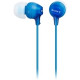 Sony In-Ear Headphones (Blue) - Stereo - Blue - Mini-phone - Wired - 16 Ohm - 8 Hz 22 kHz - Gold Plated Connector - Earbud - Binaural - In-ear MDREX15LP/L