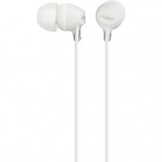 Sony Fashion Color EX Series Earbuds - Stereo - White - Mini-phone - Wired - 16 Ohm - 8 Hz 22 kHz - Gold Plated Connector - Earbud - Binaural - In-ear - 3.94 ft Cable MDREX15LP/W