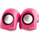 Urban Factory Crazy 2.0 Speaker System - 6 W RMS - Pink - USB MSP06UF