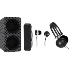 Naxa NAS-3061A Portable Bluetooth Speaker System - Black - 100 Hz to 20 kHz - Battery Rechargeable NAS-3061A-BLACK