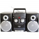 Naxa NPB-426 Mini Hi-Fi System - 16 W RMS - iPod Supported - Black - CD Player, Cassette Recorder - 1 Disc(s) - AM, FM - 2 Speaker(s) - CD-DA, MP3 NPB-426