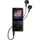 Sony Walkman NW-E393 4 GB Flash MP3 Player - Black - Photo Viewer, FM Tuner - 1.8" - Battery Built-in - MP3, MP3 VBR, WMA, ASF, WAV, AAC, AAC-LC - 35 Hour NWE393/B