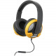 SYBA Multimedia Oblanc U.F.O. Yellow Stereo Headphone w/In-line Microphone - Stereo - Mini-phone - Wired - 32 Ohm - 20 Hz - 20 kHz - Over-the-head - Binaural - Circumaural - 5.17 ft Cable - Yellow, Black OG-AUD63045
