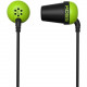 Koss Plug Earphone - Stereo - Green, Black - Mini-phone - Wired - 16 Ohm - 10 Hz 20 kHz - Earbud - Binaural - In-ear - 3.94 ft Cable PLUG G