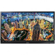 Samsung QB75N-W - Edge-Lit 4K UHD LED Interactive Display for Business - 75" LCD Cortex A72 1.70 GHz - 3 GB - 3840 x 2160 - Direct LED - 300 Nit - 2160p - HDMI - USB - DVI - Serial - Wireless LAN - Ethernet - Black - TAA Compliance QB75N-W