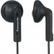 Panasonic RP-HV096 Earphone - Stereo - Black - Mini-phone - Wired - 17 Ohm - 20 Hz 20 kHz - Nickel Plated Connector - Earbud - Binaural - Open - 3.94 ft Cable RP-HV096-K