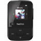 Sandisk Clip Sport Go 16 GB Flash MP3 Player - Black - FM Tuner, Voice Recorder - 1.2" - Battery Built-in - MP3, AAC, Audible - 18 Hour SDMX30-016G-G46K