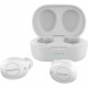 Philips In-Ear True Wireless Headphones - Stereo - True Wireless - Bluetooth - 32.8 ft - 16 Ohm - 20 Hz - 20 kHz - Earbud - Binaural - In-ear - White TAT2205WT/00
