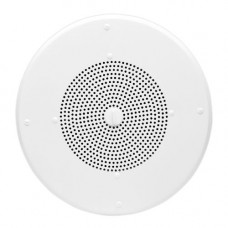 Valcom V-1020C Ceiling Mountable, Flush Mount Speaker - 1 W RMS - Semi-gloss White - 80 Hz to 15 kHz - 600 Ohm - TAA Compliance V-1020C