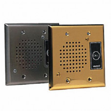 Valcom Doorplate Spkr, Flush (Brass) - TAA Compliance V-1072A-BRASS