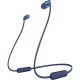 Sony WI-C310 Wireless In-Ear Headphones (Blue) - Stereo - Wireless - Bluetooth - 30 ft - 20 Hz - 20 kHz - Behind-the-neck, Earbud - Binaural - In-ear - Blue WIC310/L