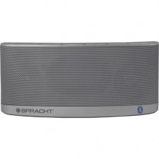 Spracht Blunote2.0 Portable Bluetooth Speaker System - 10 W RMS - Silver - Battery Rechargeable - USB WS-4015