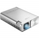 Asus ZenBeam E1 DLP Projector - 16:9 - Silver - 854 x 480 - Front, Ceiling, Rear - 30000 Hour Normal ModeWVGA - 3,500:1 - 150 lm - HDMI - USB ZENBEAM E1
