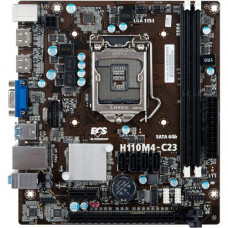 Elitegroup H110M4-C23 Desktop Motherboard - Intel Chipset - Socket H4 LGA-1151 - Retail Pack - Micro ATX - 1 x Processor Support - 32 GB DDR4 SDRAM Maximum RAM - 2.40 GHz Memory Speed Supported - DIMM, UDIMM - 2 x Memory Slots - Serial ATA/600 Controller 