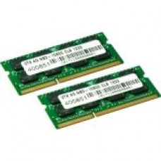 VisionTek 8GB (2x4GB) DDR3 1333 MHz (PC3-10600) CL9 SODIMM Kit - Notebook - 8 GB (2 x 4 GB) - DDR3 SDRAM - 1333 MHz DDR3-1333/PC3-10600 - 1.50 V - Non-ECC - Unbuffered - 204-pin - SoDIMM 900453