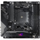 Asus ROG Strix Strix X570-I Gaming Desktop Motherboard - AMD Chipset - Socket AM4 - 64 GB DDR4 SDRAM Maximum RAM - DIMM, UDIMM - 2 x Memory Slots - Gigabit Ethernet - Wireless LAN - IEEE 802.11 a/b/g/n/ac/ax - 7 x USB 3.1 Port - HDMI - 1 x RJ-45 - 4 x SAT