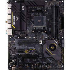 Asus TUF GAMING X570-PRO (WI-FI) Desktop Motherboard - AMD Chipset - Socket AM4 - 128 GB DDR4 SDRAM Maximum RAM - DIMM, UDIMM - 4 x Memory Slots - Wireless LAN - IEEE 802.11 a/b/g/n/ac/ax - 7 x USB 3.1 Port - HDMI - 1 x RJ-45 - 8 x SATA Interfaces 90MB15H