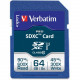 Verbatim 64GB Pro 600X SDXC Memory Card, UHS-1 Class 10 - 64GB SDXC - 1pk - TAA Compliance 98670