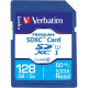 Verbatim 128GB PremiumPlus 533X SDXC Memory Card, UHS-I Class 10 - Class 10/UHS-I (U1)1 Pack - 533x Memory Speed 98729